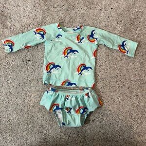 HANNA ANDERSSON Dolphins Swim Top and bottom set